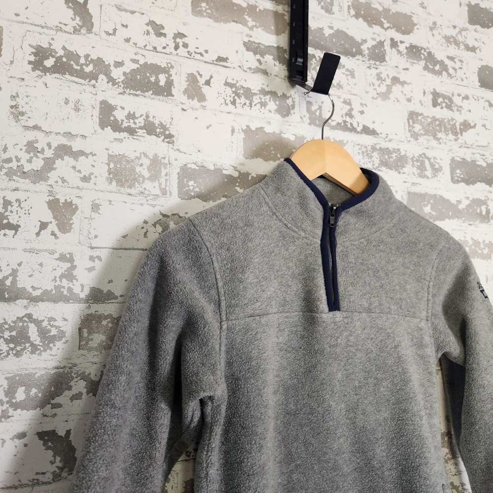 OshKosh B'gosh Sweatshirt‎ Boy's Size 7Gray Fleece Quarter Zip Pullover Casual - Picture 3 of 16